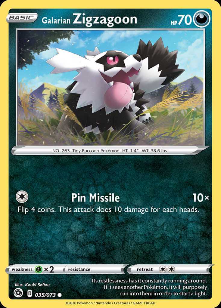 035/073 Galarian Zigzagoon - Champion's Path