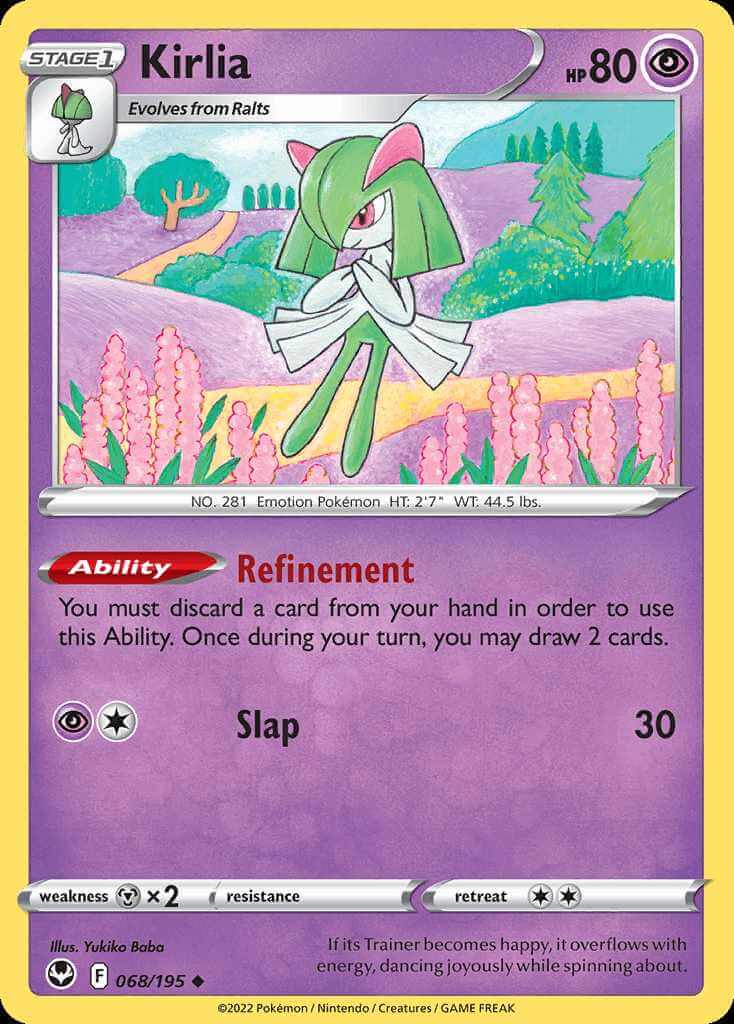 068/195 Kirlia - Silver Tempest