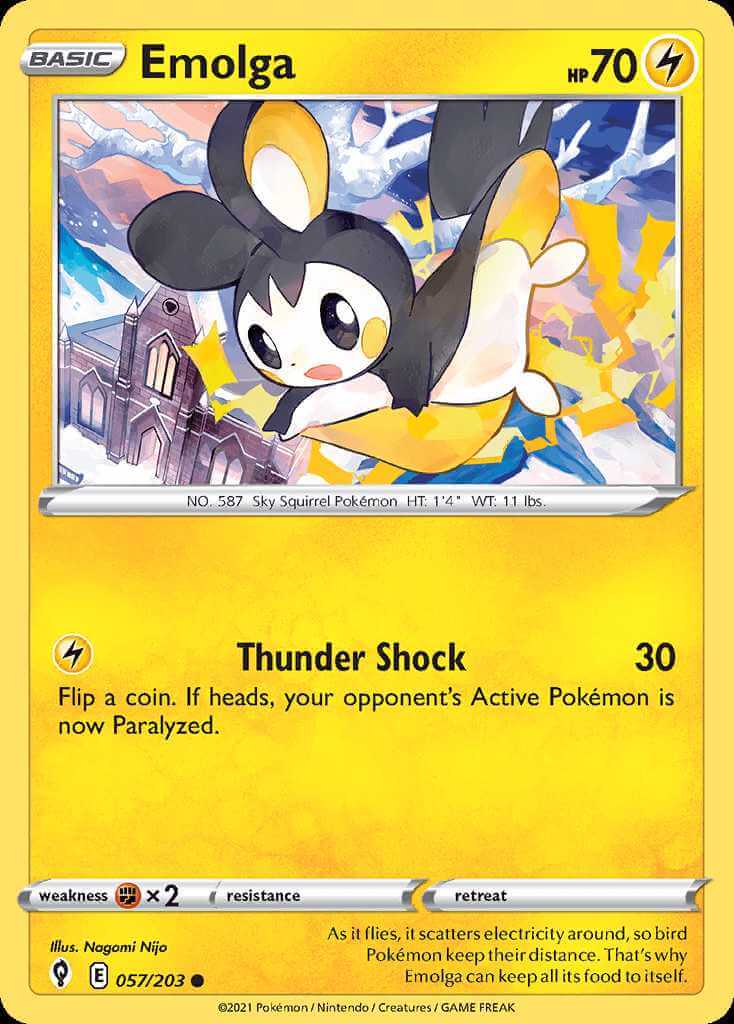 057/203 Emolga - Evolving Skies