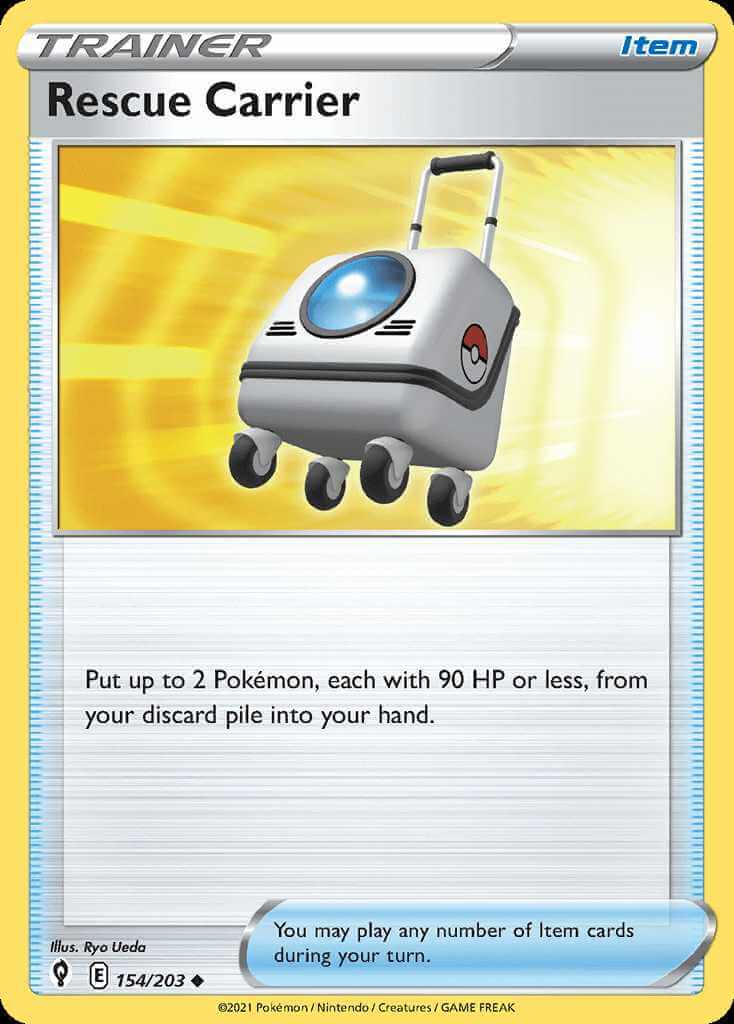 154/203 REVERSE HOLO Rescue Carrier - Evolving Skies