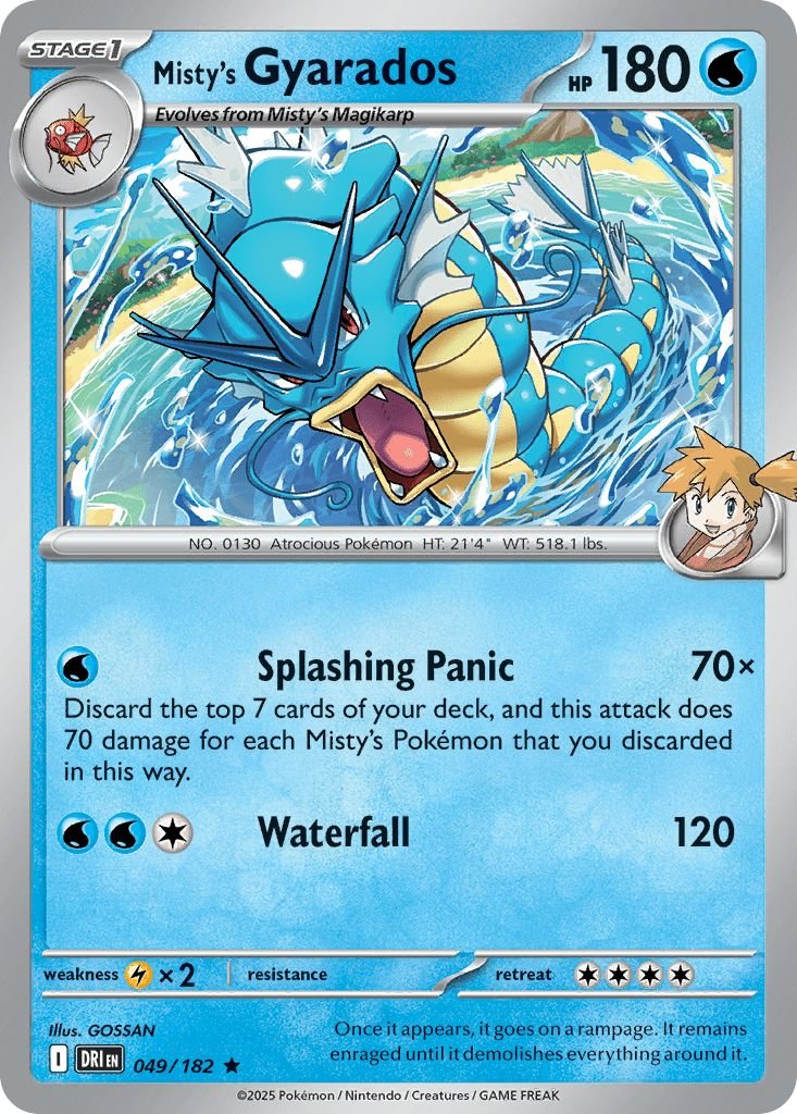 049/182 HOLO Misty's Gyarados - Destined Rivals