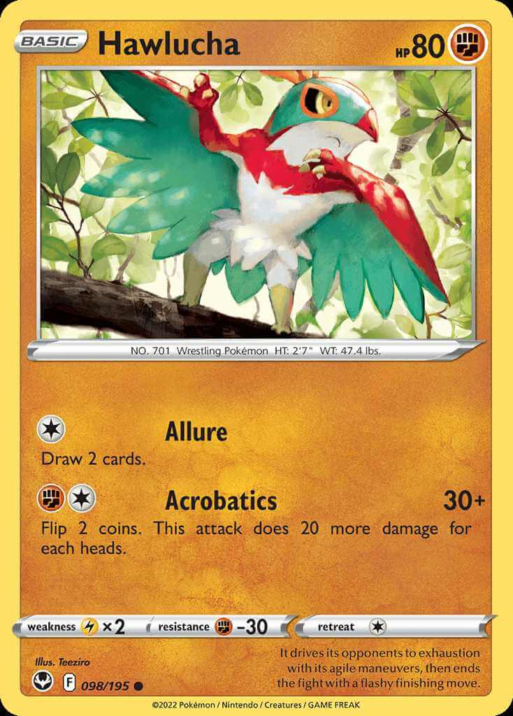 098/195 Hawlucha - Silver Tempest