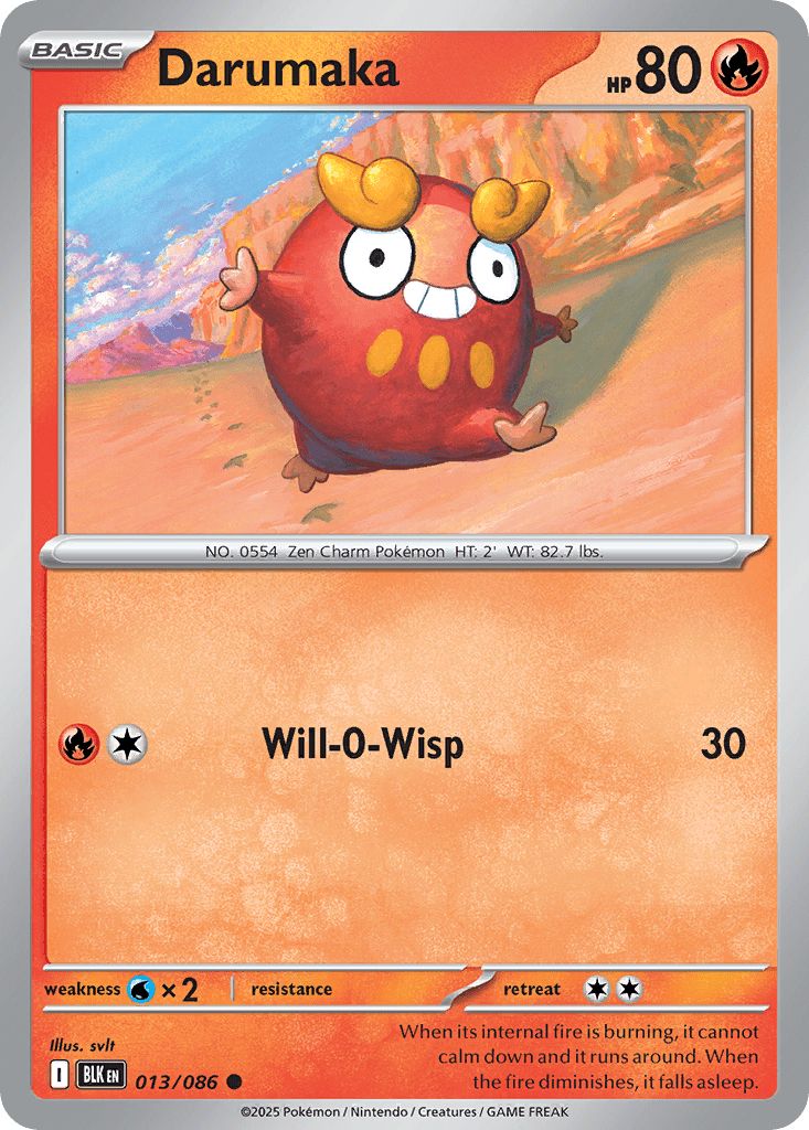 013/086 Darumaka - Black Bolt