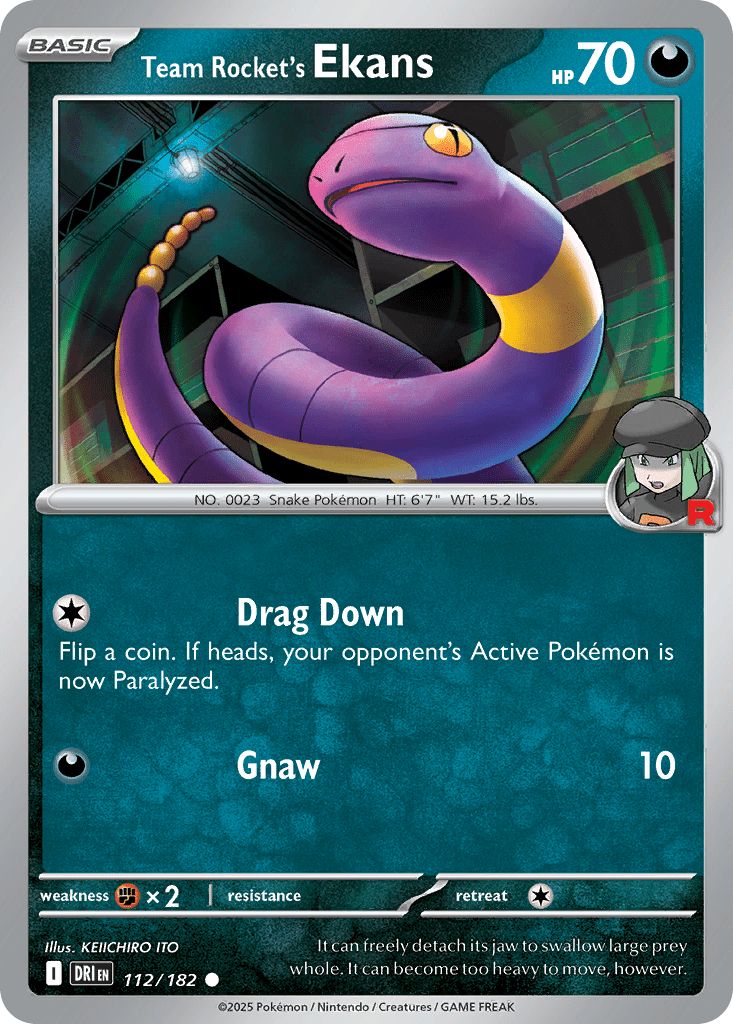 112/182 Team Rocket's Ekans - Destined Rivals