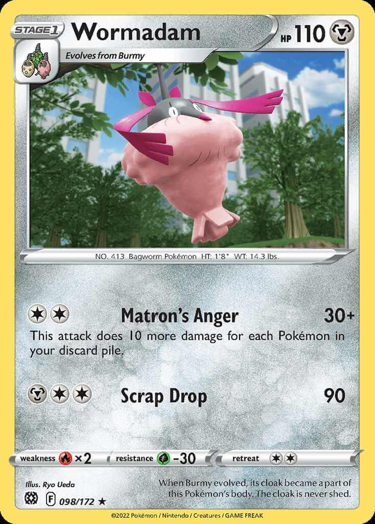 098/172 REVERSE HOLO Wormadam - Brilliant Stars