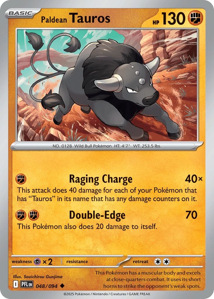 048/094 Paldean Tauros - Phantasmal Flames
