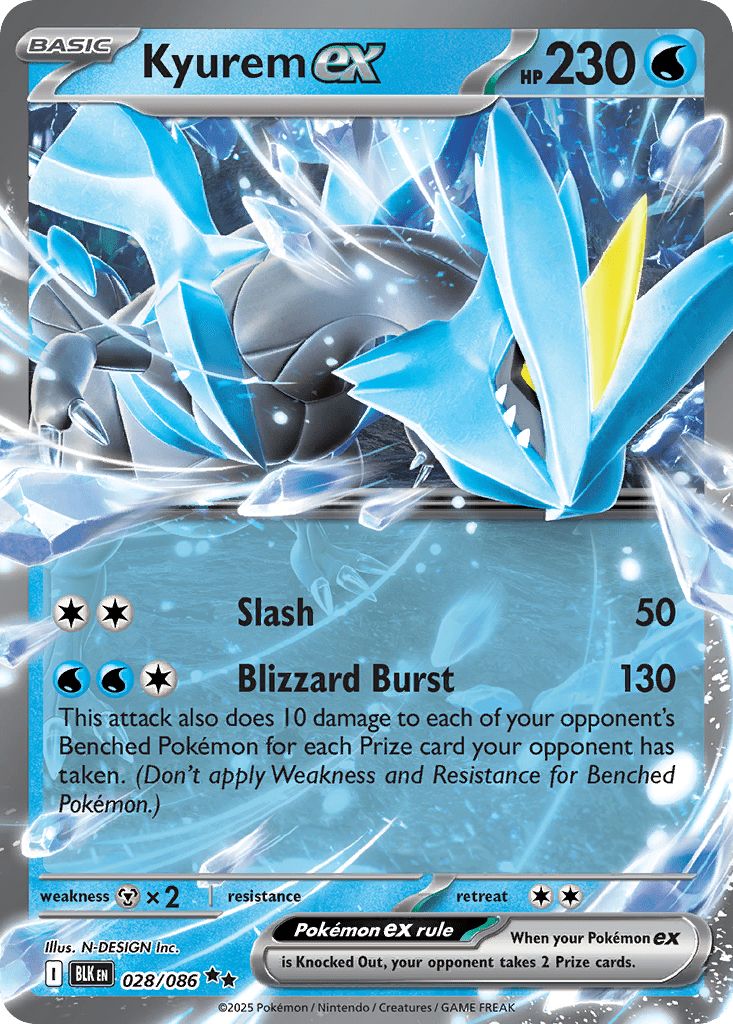 028/086 Kyurem ex - Black Bolt