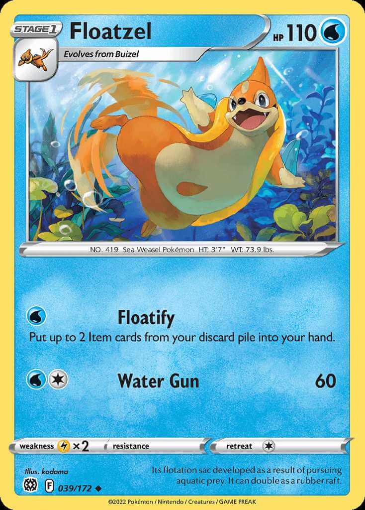 039/172 Floatzel - Brilliant Stars