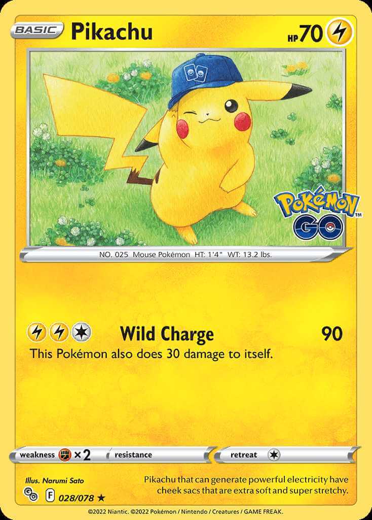 028/078 HOLO Pikachu - Pokémon GO