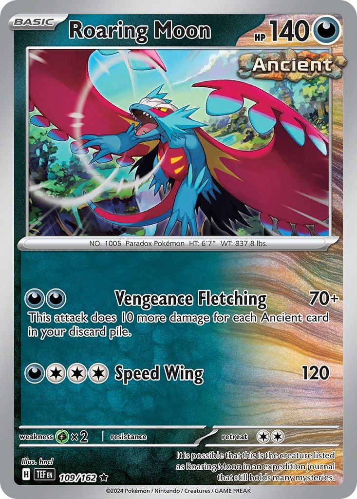109/162 HOLO Roaring Moon - Temporal Forces