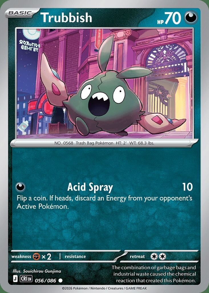056/086 REVERSE HOLO Trubbish - Chaos Rising