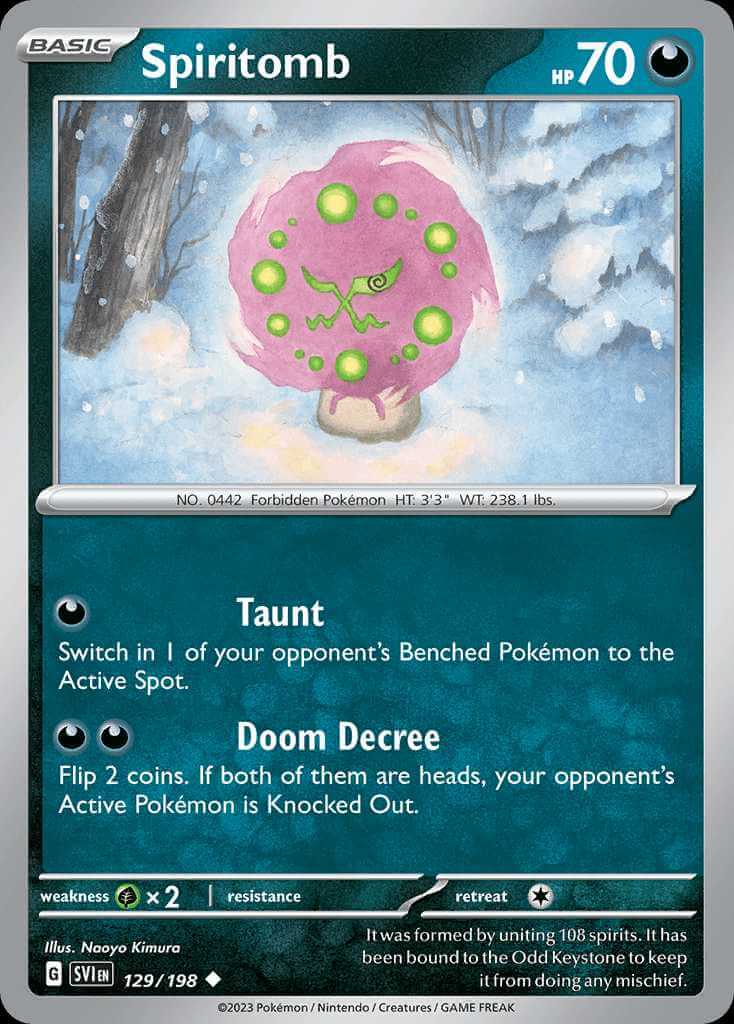 129/198 Spiritomb - Scarlet and Violet