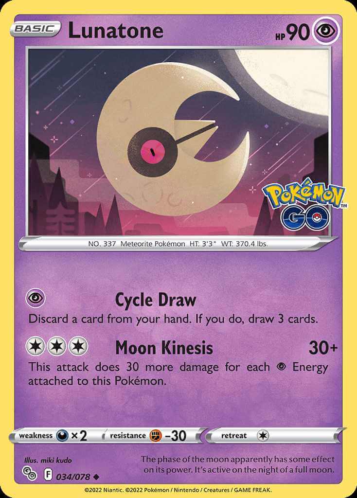 034/078 Lunatone - Pokémon GO