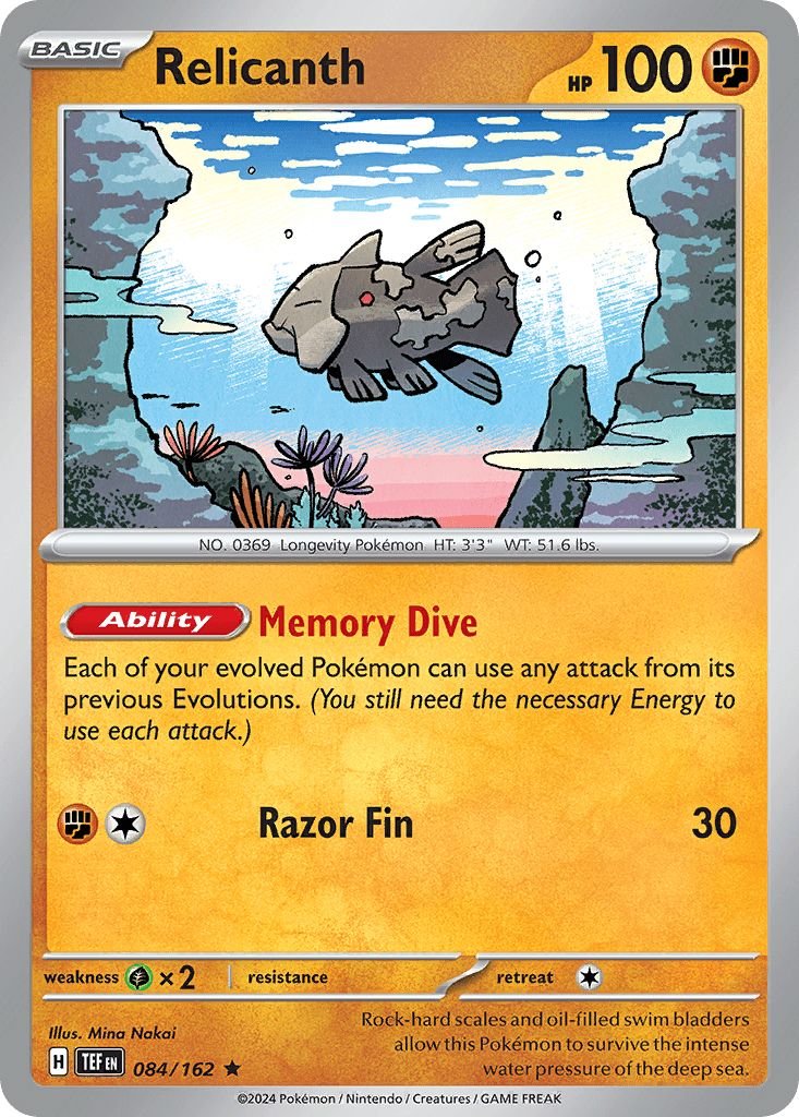 084/162 HOLO Relicanth - Temporal Forces
