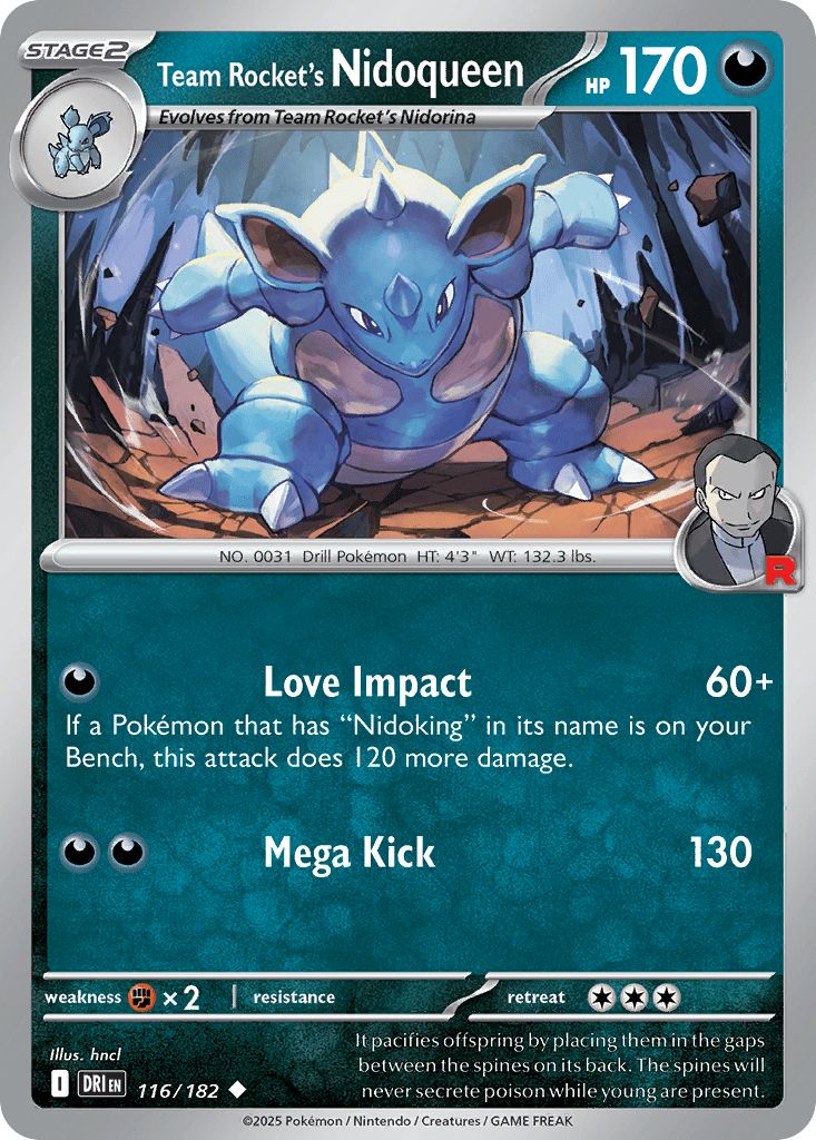 116/182 Team Rocket's Nidoqueen - Destined Rivals