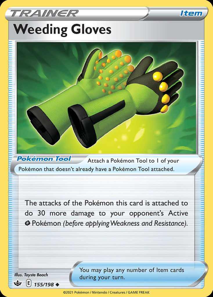 155/198 REVERSE HOLO Weeding Gloves - Chilling Reign