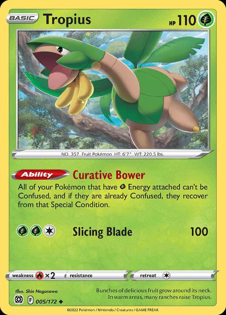 005/172 REVERSE HOLO Tropius - Brilliant Stars