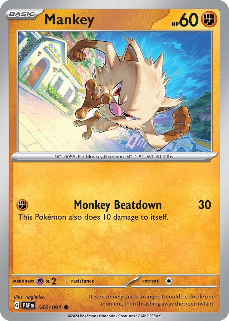 045/091 Mankey - Paldean Fates