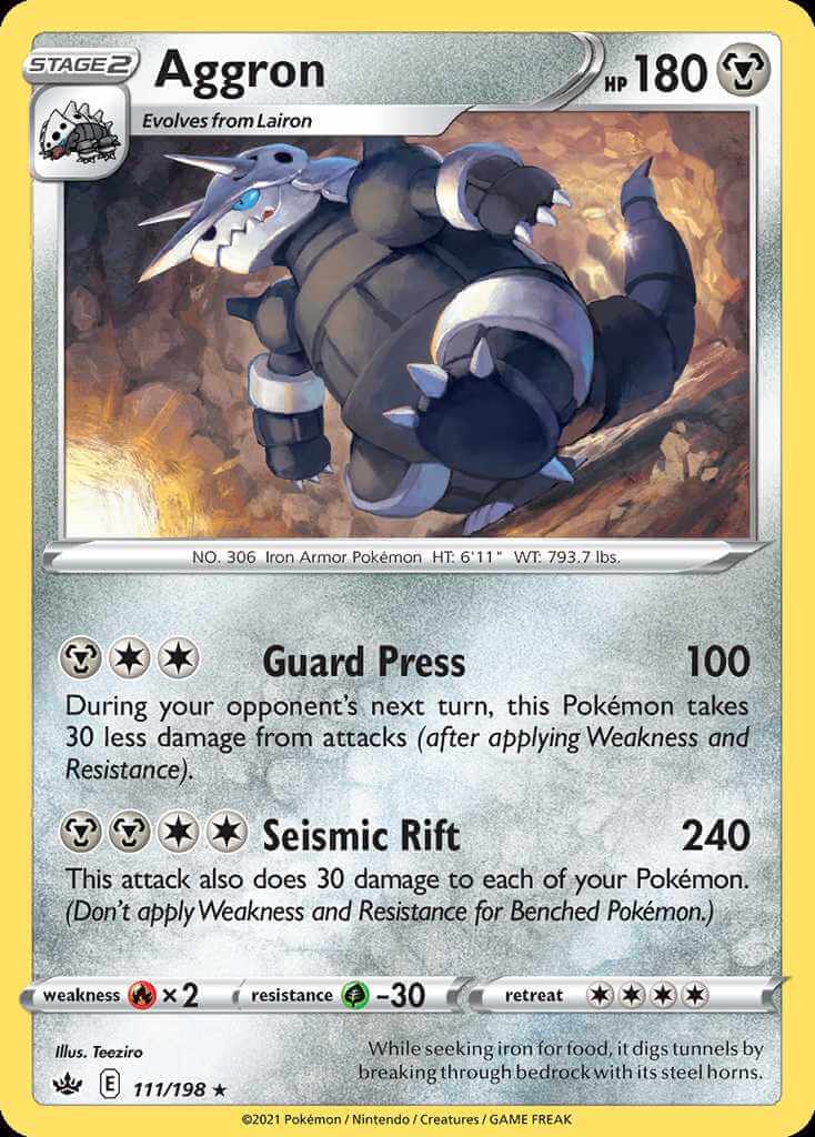 111/198 Aggron - Chilling Reign