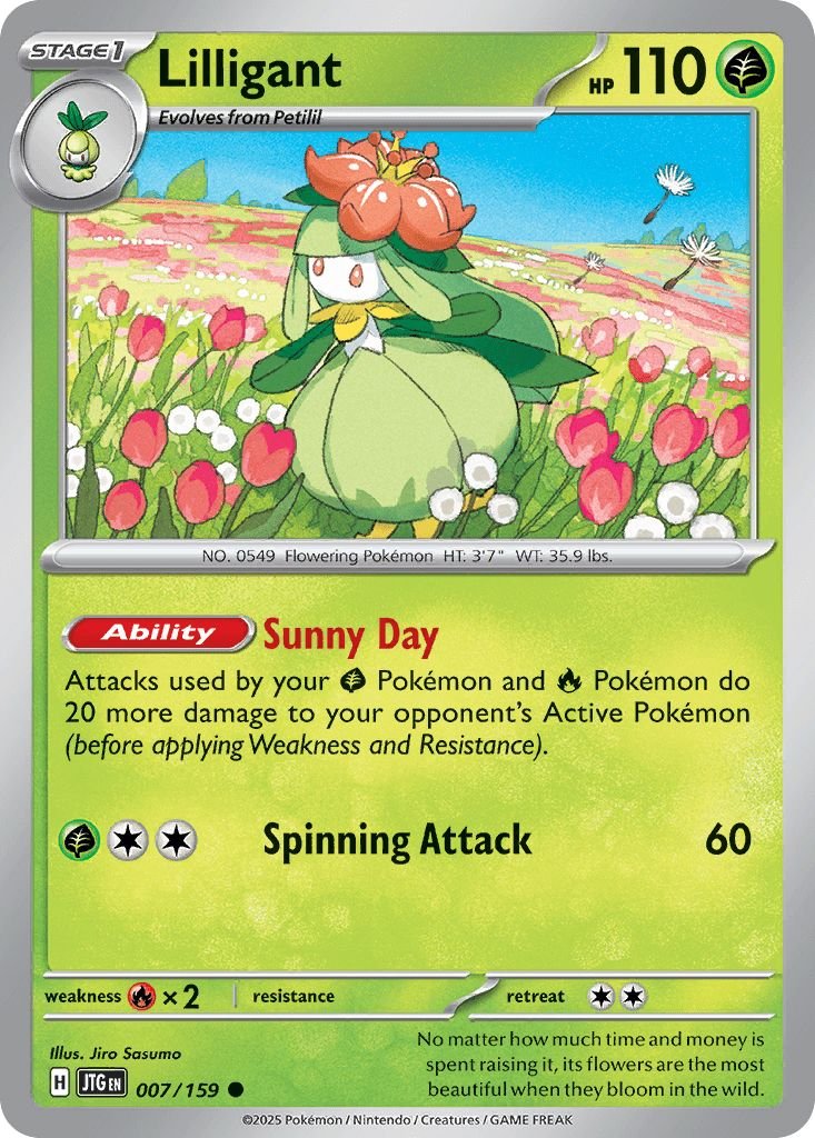 007/159 REVERSE HOLO Lilligant - Journey Together