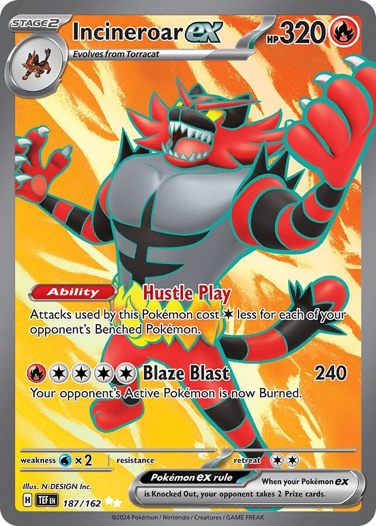 187/162 Incineroar ex - Temporal Forces
