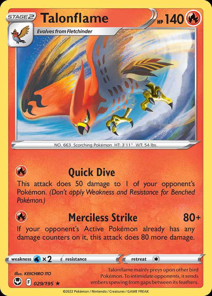029/195 Talonflame - Silver Tempest