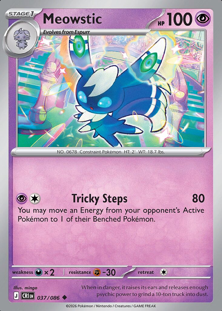 037/086 Meowstic - Chaos Rising