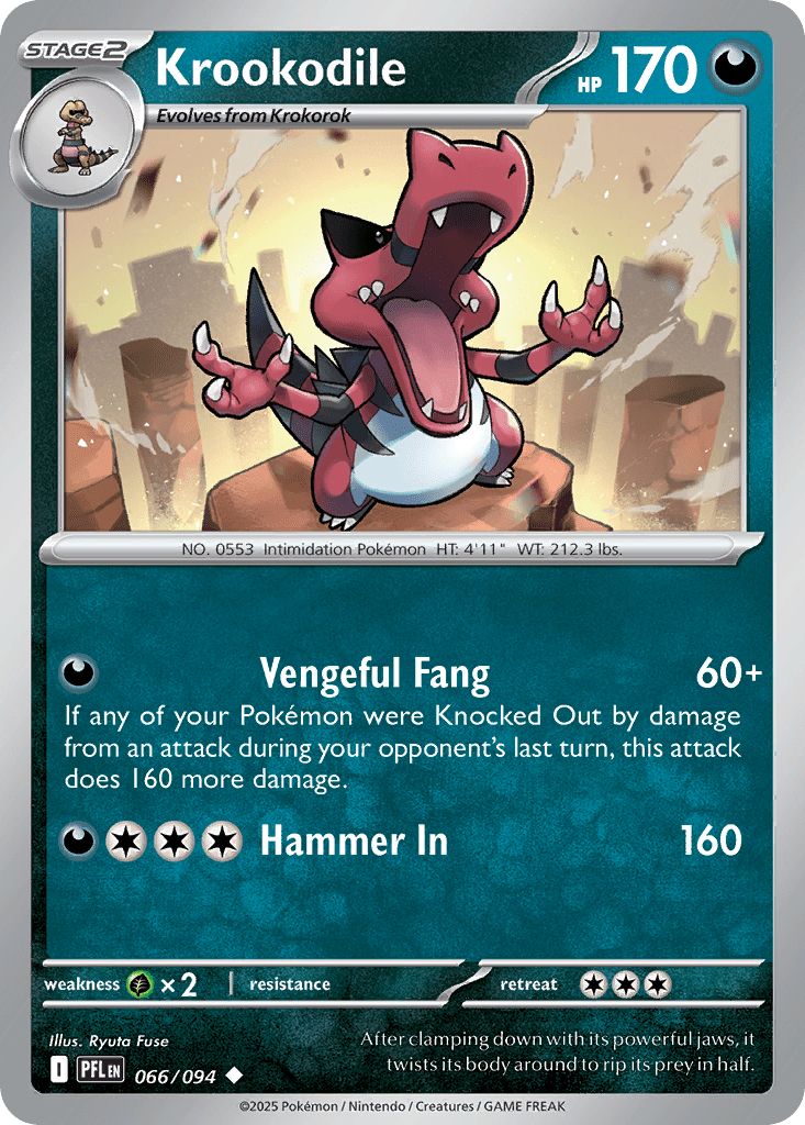 066/094 Krookodile - Phantasmal Flames