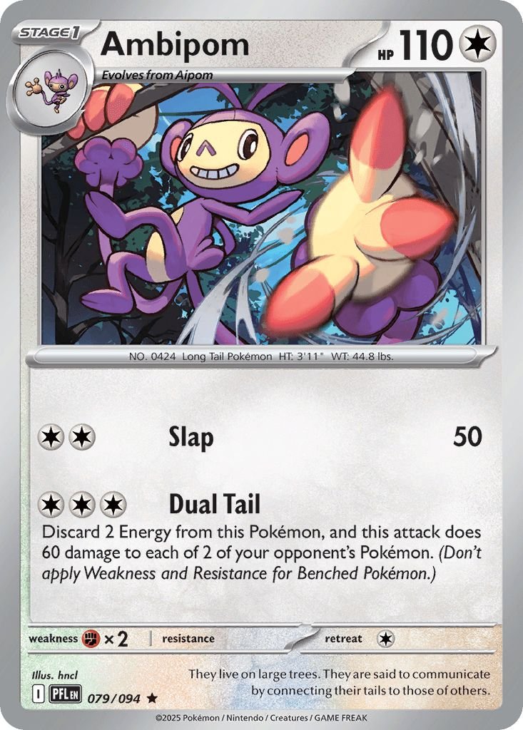 079/094 HOLO Ambipom - Phantasmal Flames
