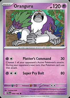094/193 Oranguru - Paldea Evolved