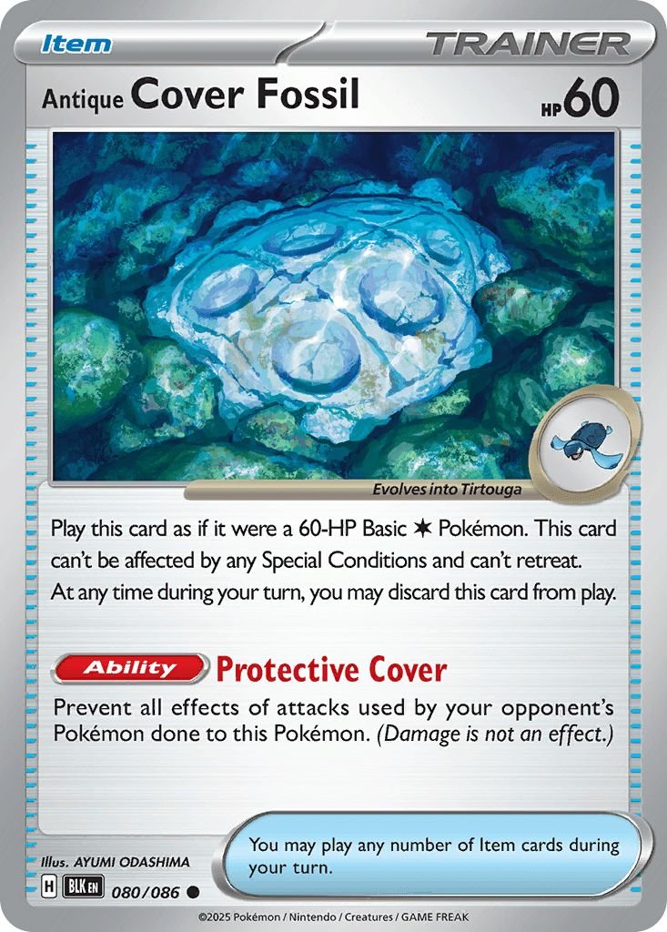080/086 Antique Cover Fossil - Black Bolt