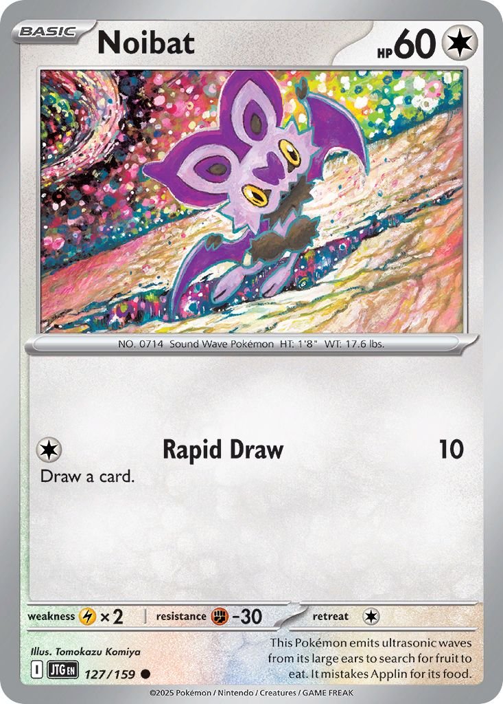 127/159 REVERSE HOLO Noibat - Journey Together
