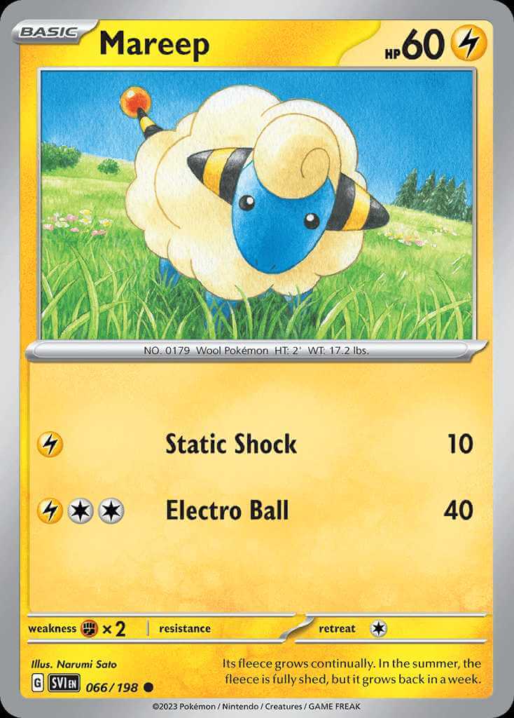 066/198 Mareep - Scarlet and Violet