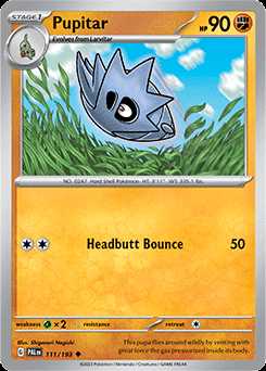 111/193 REVERSE HOLO Pupitar - Paldea Evolved