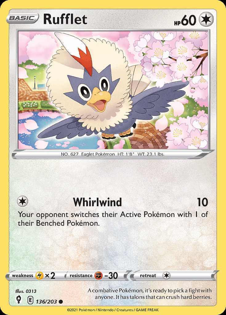 136/203 Rufflet - Evolving Skies