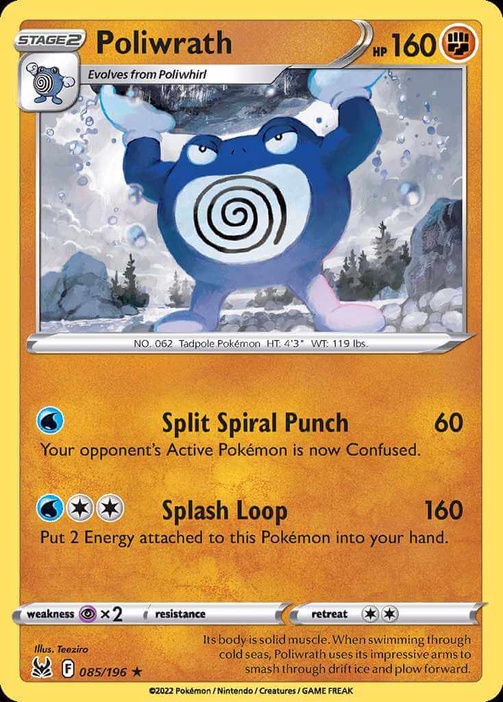 085/196 Poliwrath - Lost Origin
