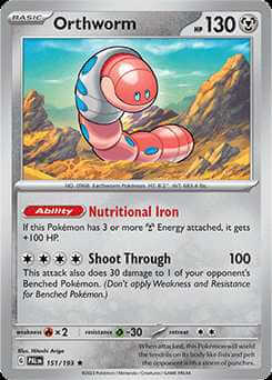 151/193 HOLO Orthworm - Paldea Evolved