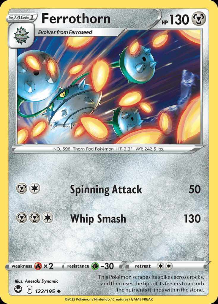 122/195 Ferrothorn - Silver Tempest