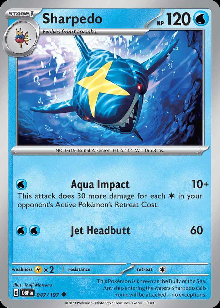 047/197 Sharpedo - Obsidian Flames