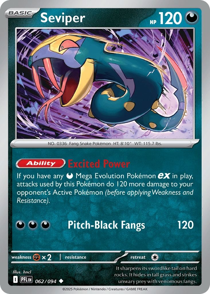 062/094 Seviper - Phantasmal Flames