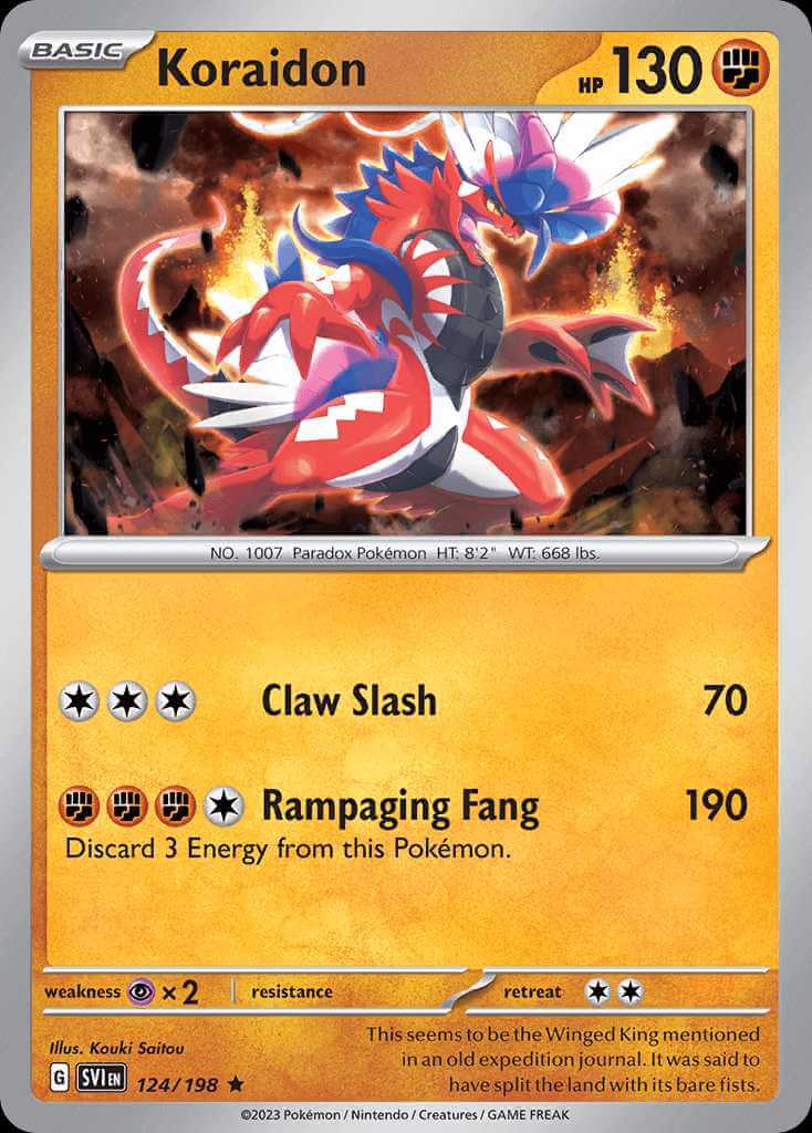 124/198 HOLO Koraidon - Scarlet and Violet