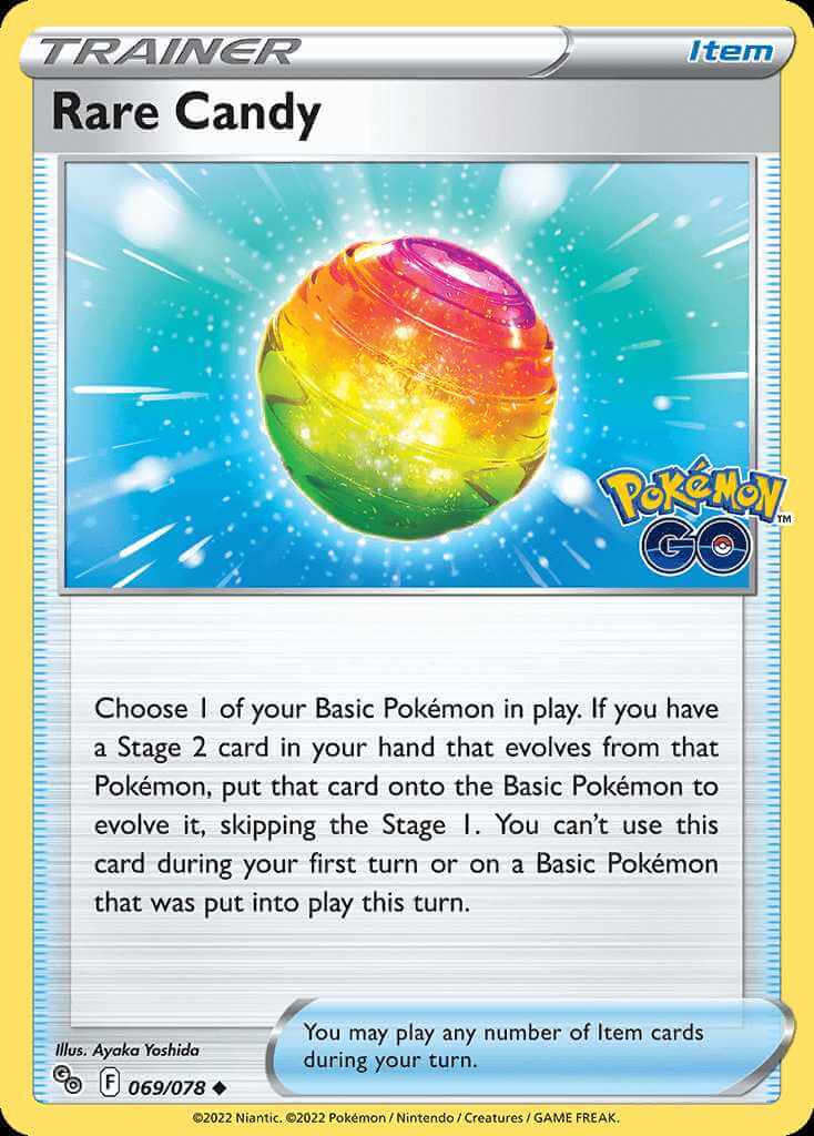 069/078 REVERSE HOLO Rare Candy - Pokémon GO
