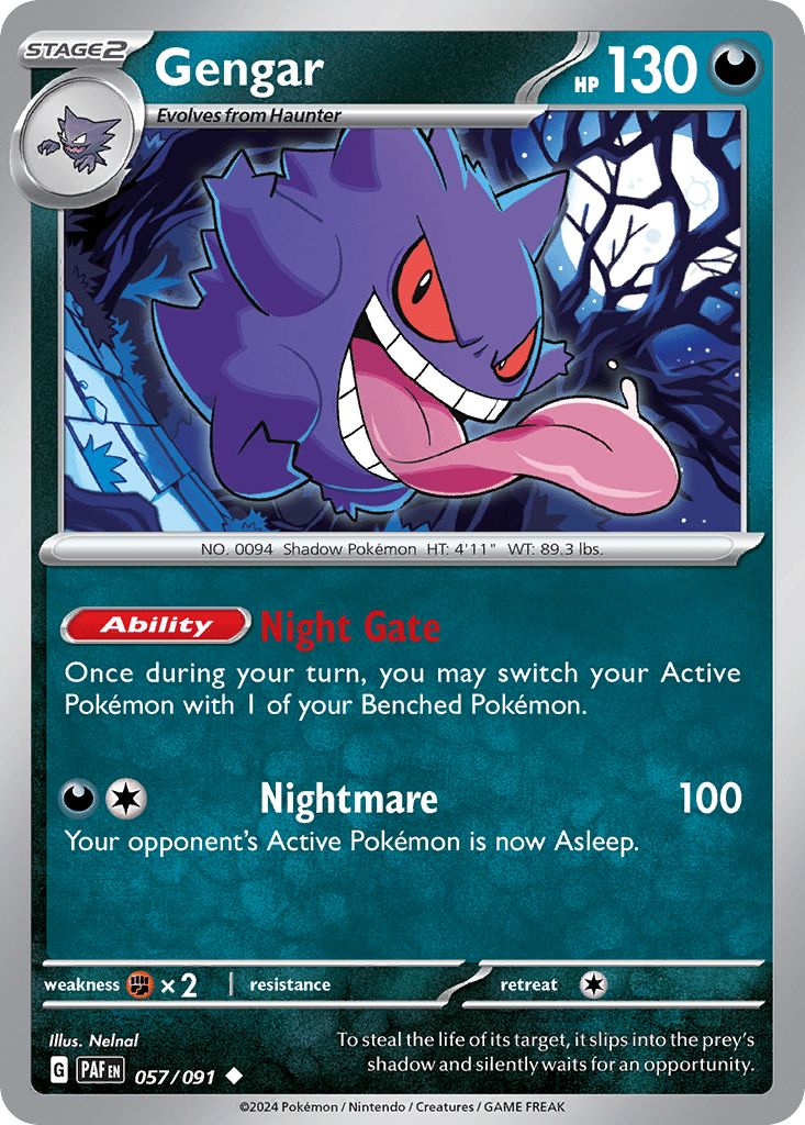 057/091 Gengar - Paldean Fates