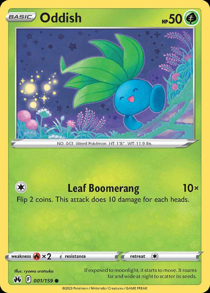 001/159 Oddish - Crown Zenith