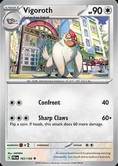 161/193 Vigoroth - Paldea Evolved