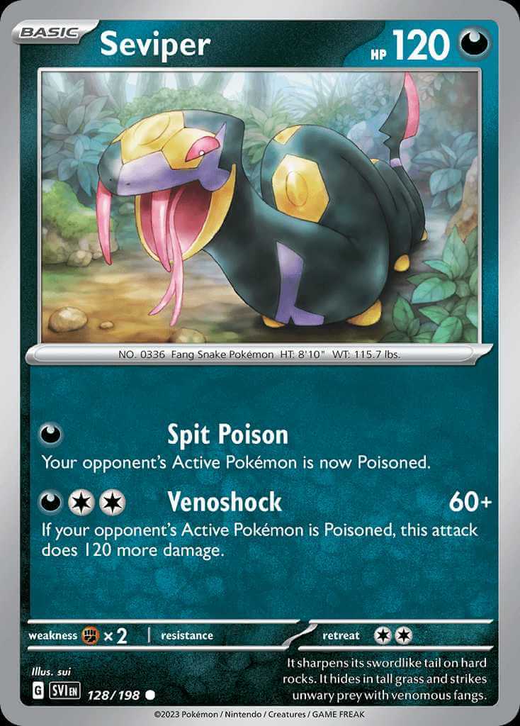 128/198 Seviper - Scarlet and Violet
