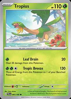 007/193 REVERSE HOLO Tropius - Paldea Evolved