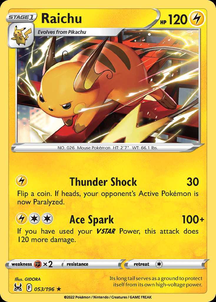 053/196 Raichu - Lost Origin