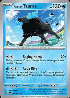 041/193 REVERSE HOLO Paldean Tauros - Paldea Evolved