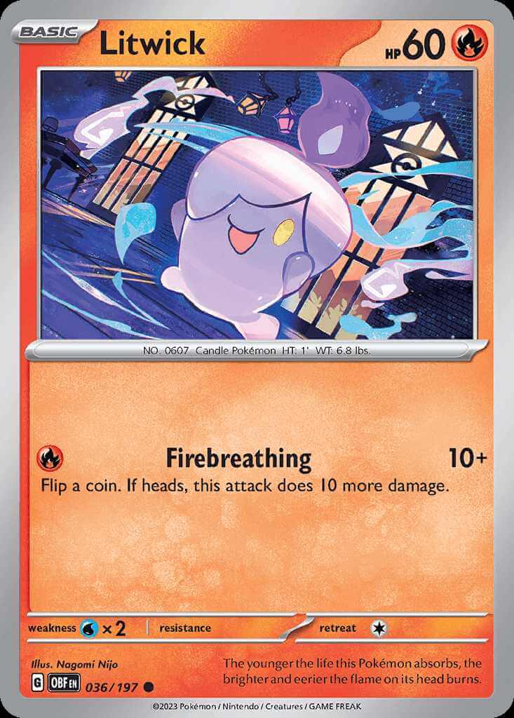 036/197 Litwick - Obsidian Flames